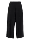 Y's Wide-leg Trousers In Black