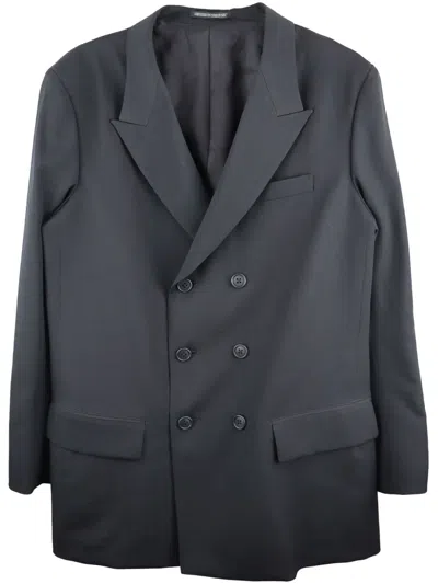 Y's Wool Blazer In Black