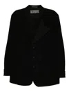Y's Wool Blazer In Black