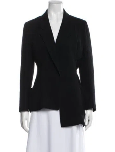Pre-owned Y's Wool Blazer In Black