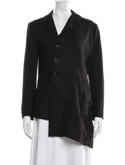 Pre-owned Y's Wool Blazer In Black