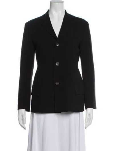 Pre-owned Y's Wool Blazer In Black