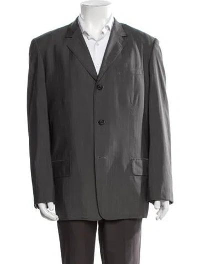 Pre-owned Y's Wool Blazer In Grey