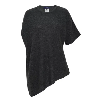 Y's Wool Brend Arranged Knit Top In Gray