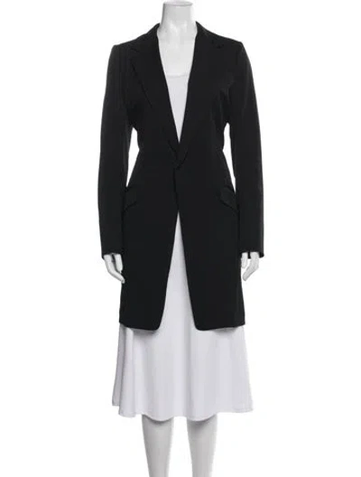 Pre-owned Y's Wool Coat In Black