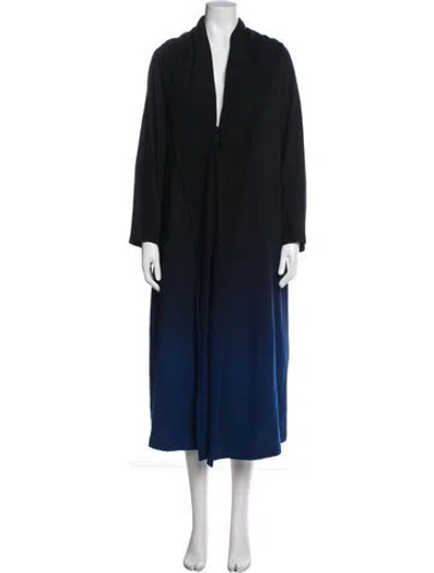 Pre-owned Y's Wool Coat In Blue