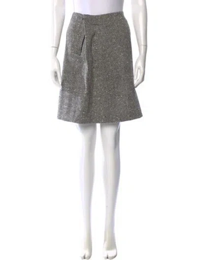 Pre-owned Y's Wool Knee-length Skirt In Multi