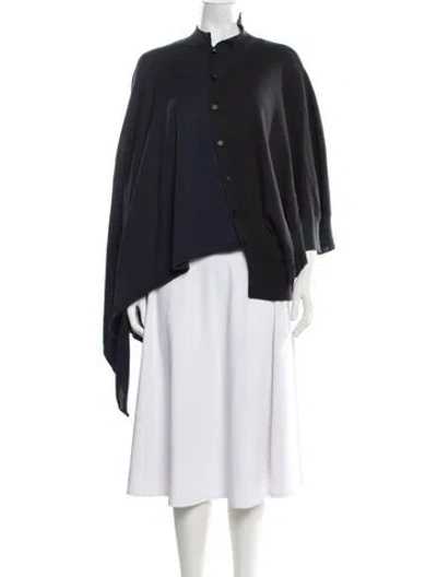 Pre-owned Y's Wool Mock Neck Sweater W/ Tags In Black