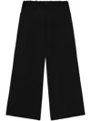 Y's Wide-leg Cropped Trousers In Black