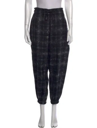 Pre-owned Y's Wool Wide Leg Pants In Black