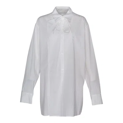 Y's Woven Top In White