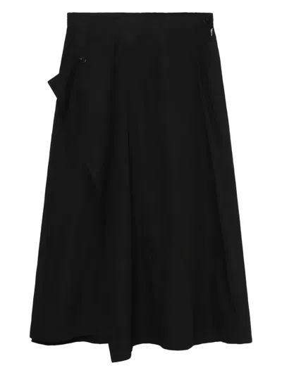 Y's Wrap Skirt In Schwarz