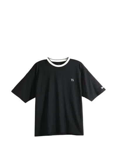 Y's X New Era Logo-embroidered Striped-trim T-shirt
