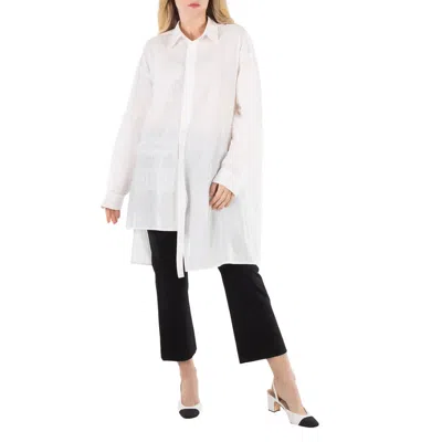Y's Asymmetric Lace-trim Shirt, Brand Size 2 (small)