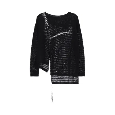 Pre-owned Y's Asymmetric Long-sleeve Top 'black' | Women's Size 2