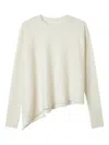 Y's Asymmetric Sweater In White