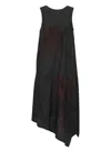 Y's Black Dress With Pattern