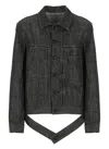 Y's Long Sleeve Denim Jacket In Black