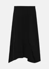 Y's Asymmetric Flare Pants In Black