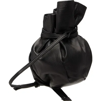 Y's Black Zipper Mini Pochette Handbag