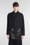 Y's Wool Blazer In Black