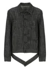 Y's Long Sleeve Denim Jacket In Black