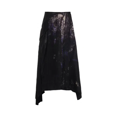 Pre-owned Y's Cut Off Pocket Skirt 'blue' | Black | Women's Size 1