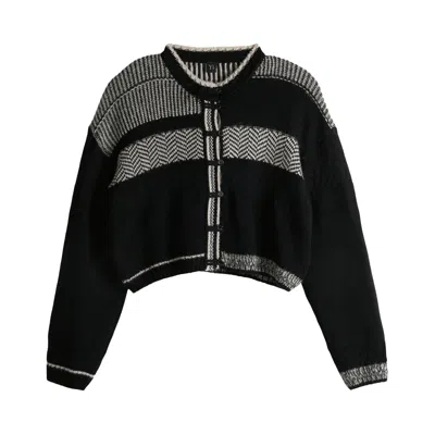 Pre-owned Y's Desing Knit Cardigan 'white' | Women's Size 2