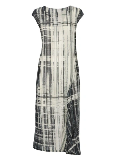 Y's Linen Dress In Grey