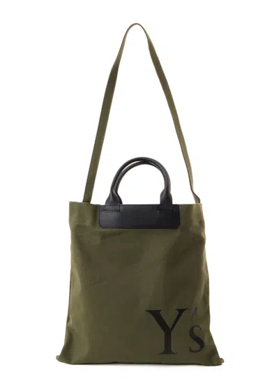 Y's Embroidery Bag In Khaki
