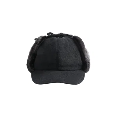 Pre-owned Y's Fur Earmuff Cap 'black' | Women's Size 2