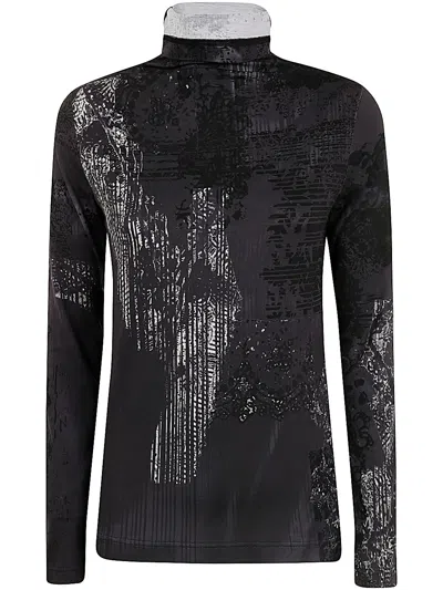 Y's High Neck Long Sleeve In Black