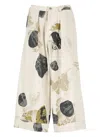 Y's Abstract-print Trousers