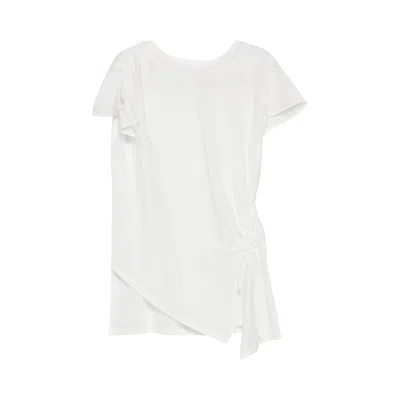 Pre-owned Y's Ka-shirring Pullover 'white' | Women's Size 1