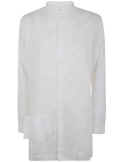 Y's Ka Stand Collar B W Pkt In White
