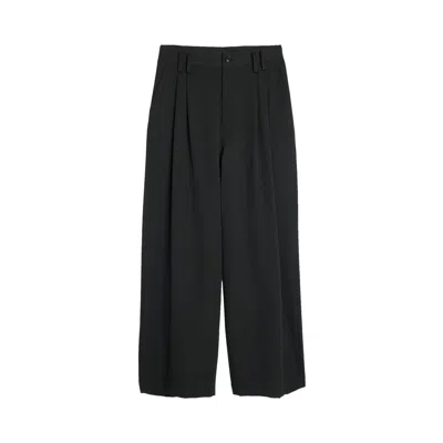 Pre-owned Y's Ko-front Double Tucked Pant 'black' | Women's Size 2