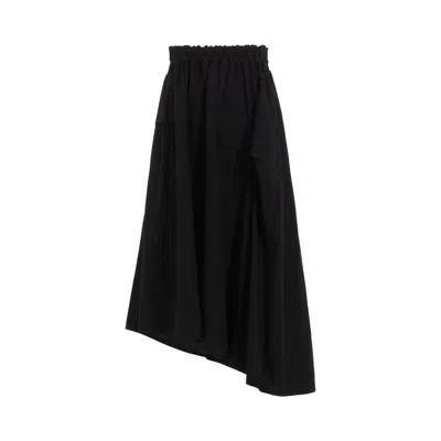 Pre-owned Y's Ko-right Tucked Asymmetery Skirt 'black' | Women's Size 2