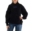 Y's Ladies Black K Logo Embroidered Hoodie In Black