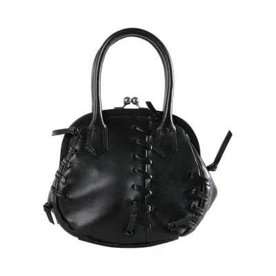 Pre-owned Y's Metal Clasp Bag 'black' | Women's Size 2