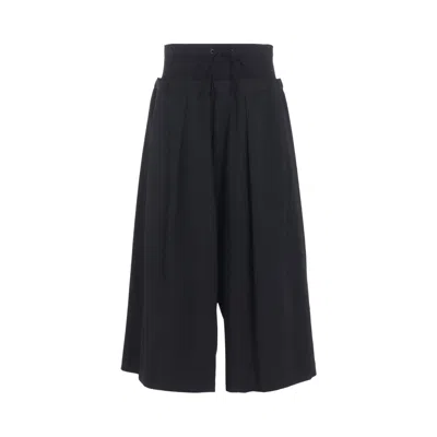 Pre-owned Y's O Rib Waist Wide Pants 'black' | Women's Size 2