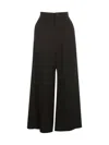 Y's Pinstripe Wide-leg Trousers