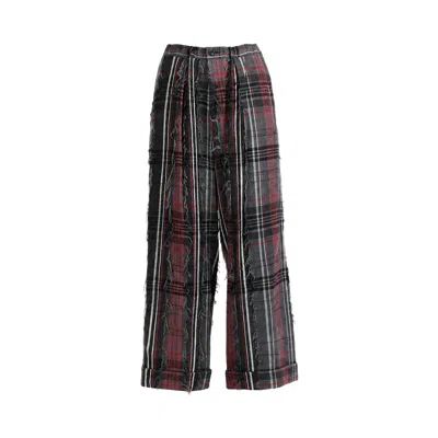 Pre-owned Y's O-front Tuck Turn-up Pant 'grey' | Women's Size 2