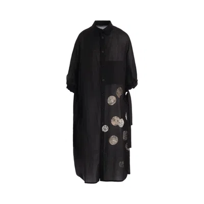 Pre-owned Y's O-g Sleeve Shirt 'black' | Women's Size 1