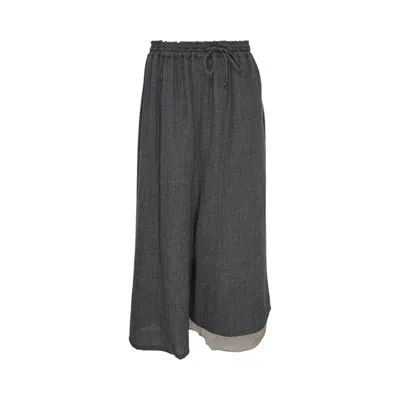 Pre-owned Y's O-left Double String Pant 'light Grey' | Women's Size 1