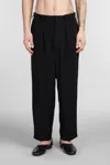 Y's Pleat-detailing Trousers In Black