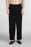 Y's Pleat-detailing Trousers In Black