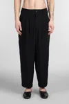 Y's Pleat-detailing Trousers In Black