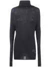 Y's Embroidered-logo Turtleneck Sweater