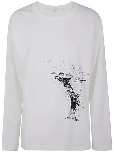 Y'S Y'S ROUND NECK LONG SLEEVE T B