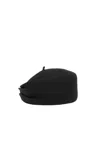 Y's Black Raffia Hat In Black